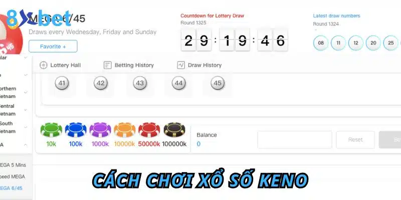 Xổ số Keno 8xbet: Giải trí đơn giản, cơ hội thắng lớn Cách chơi xổ số Keno
